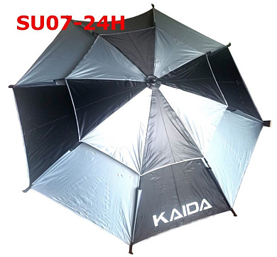 Зонт рыболовный с тентом Kaida SU07-24H Grey+Black